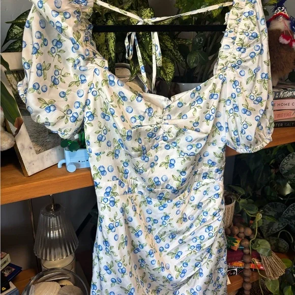 Song of Style Beverley Mini Dress in Blueberry Tart | Small, NWT - Picture 7 of 8